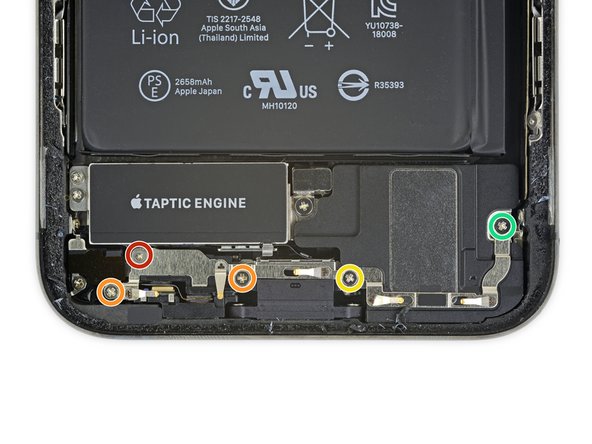 تعویض باتری آیفون XS، بلندگوی پایین: مرحله 24، تصویر 1 از 2